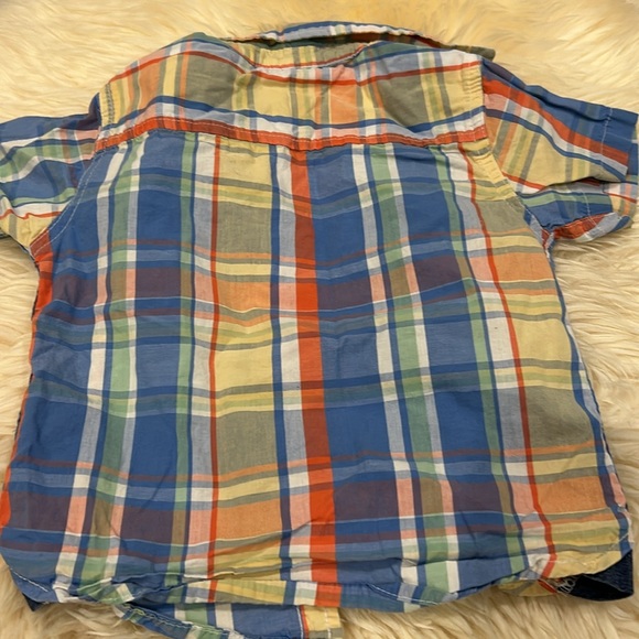 Tommy Hilfiger Half-Sleeve Striped Print Colourful Button Down Shirt Size 24M - Picture 6 of 6